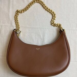 Celine Ava Shoulder Bag Medium Brown Leather